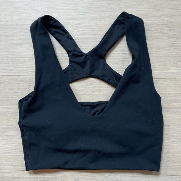 Lululemon Black Sports Bra - Picture 1 of 3